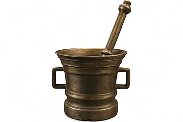 Mortaio grande in bronzo