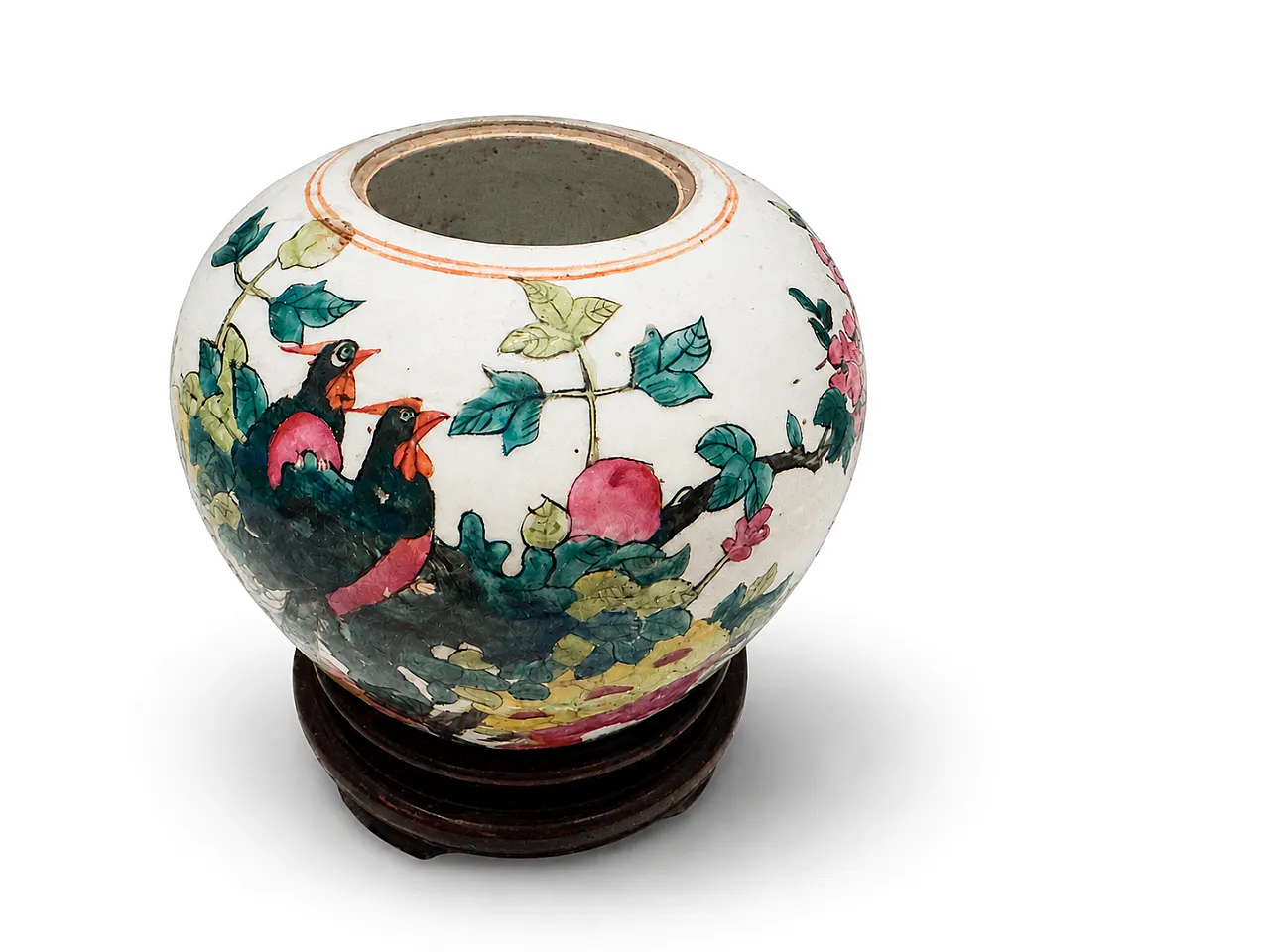 Chinese Qing Dynasty porcelain vase, 20th century 3