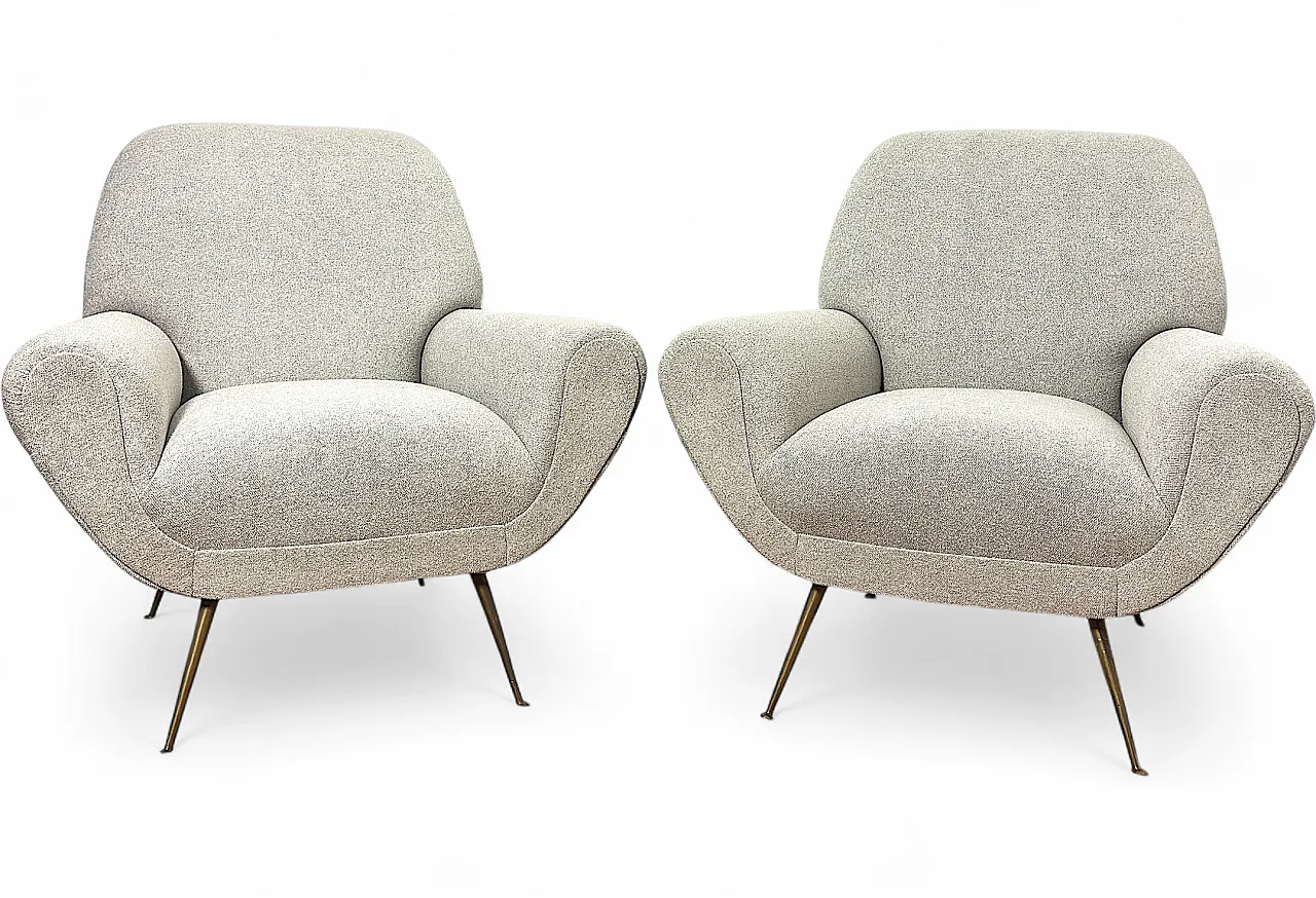 Coppia di Poltrone Gigi Radice By Minotti, anni '50 14