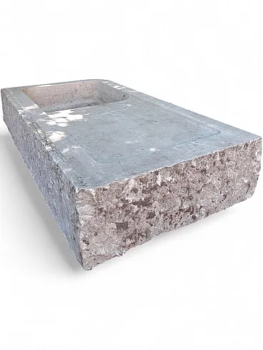 Bucket sink carved into stone from the late 19th century