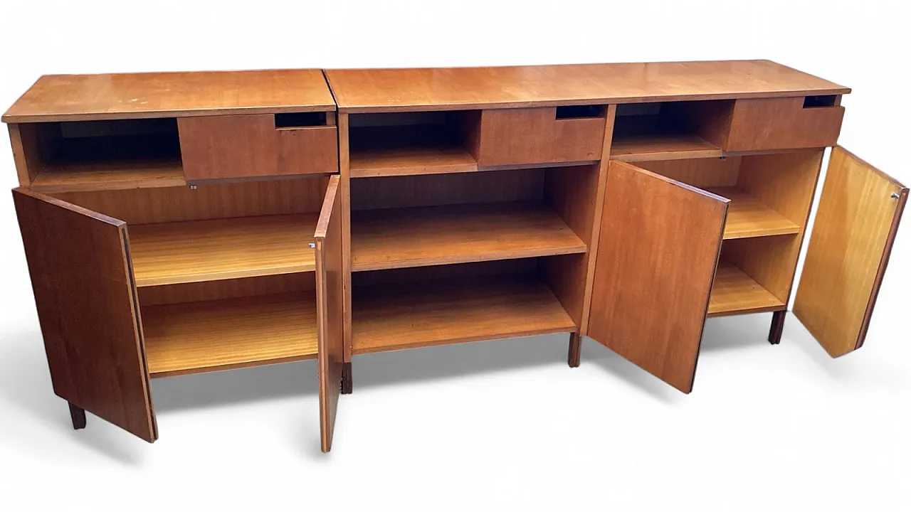 Two-part wooden sideboard, 1950s style 6
