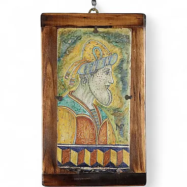 Melandri majolica tile and Faenza focaccia, 20th century