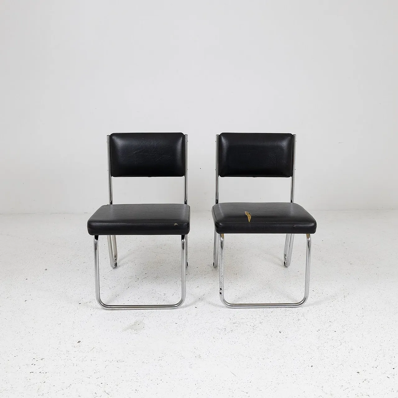 Pair of rationalist armchairs, 1950s 9