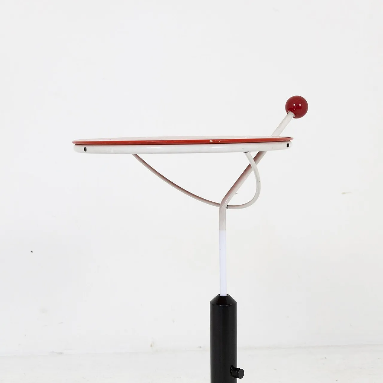 Metal and marble coffee table with wheels, 1970s 8