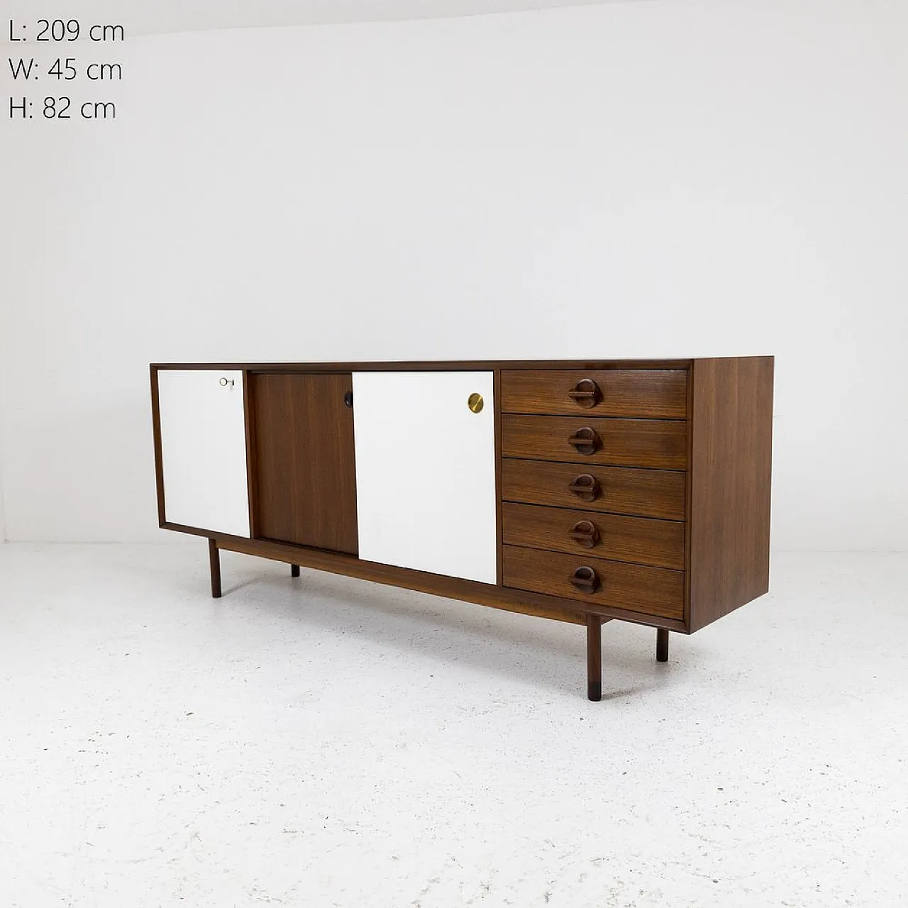 Teak sideboard, Italy, 1970s 2