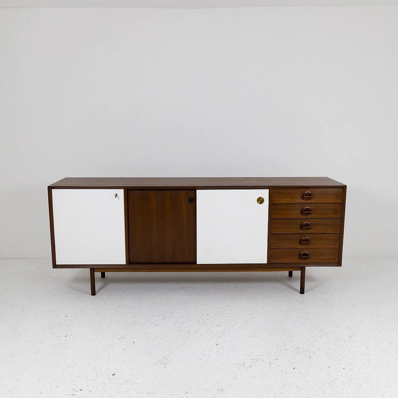 Teak sideboard, Italy, 1970s 5