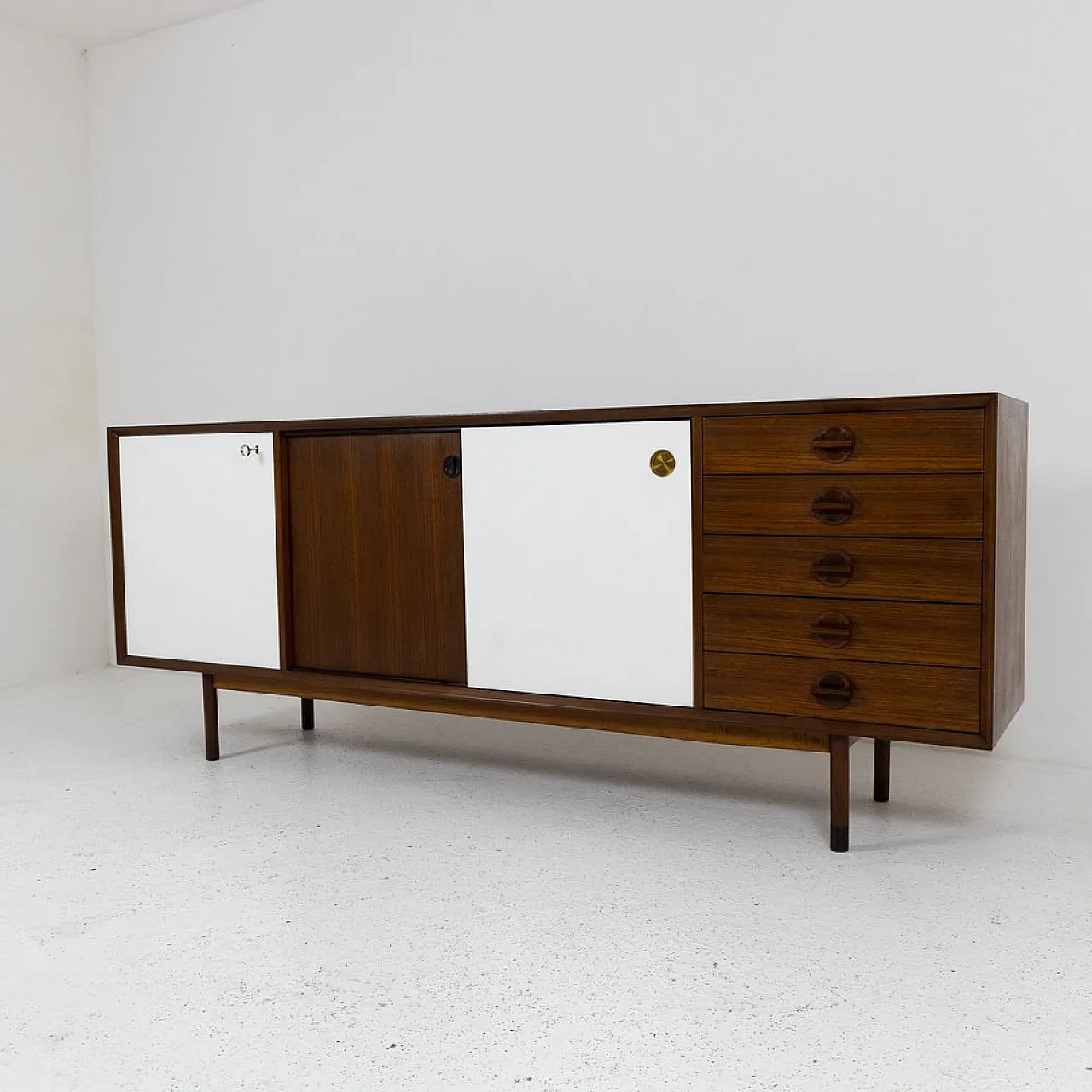 Teak sideboard, Italy, 1970s 6