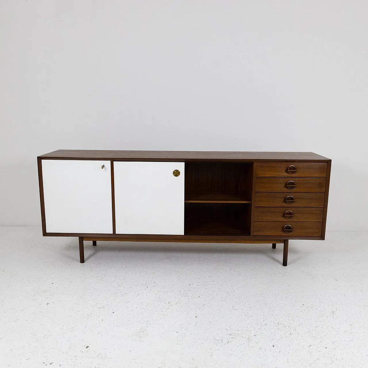Teak sideboard, Italy, 1970s 9