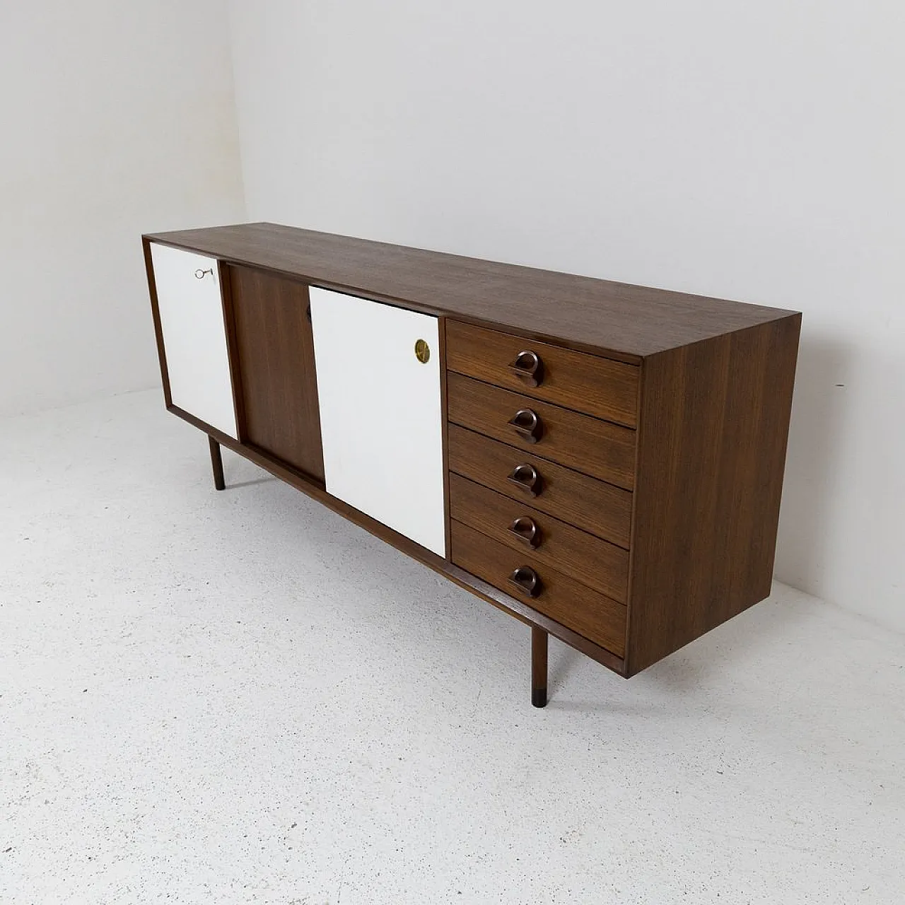 Teak sideboard, Italy, 1970s 10