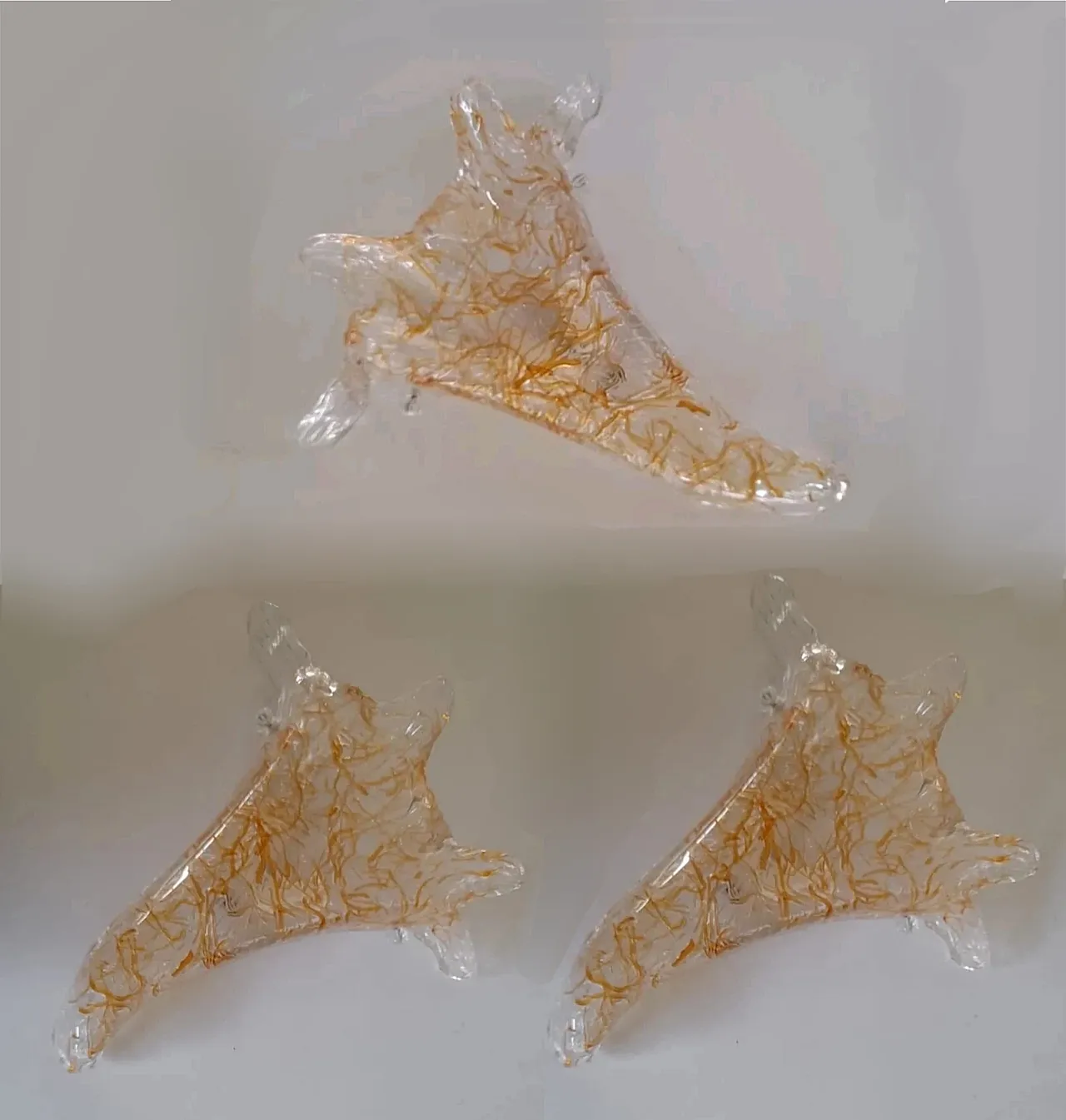3 Murano glass appliques by Sylcom, 2000s 1