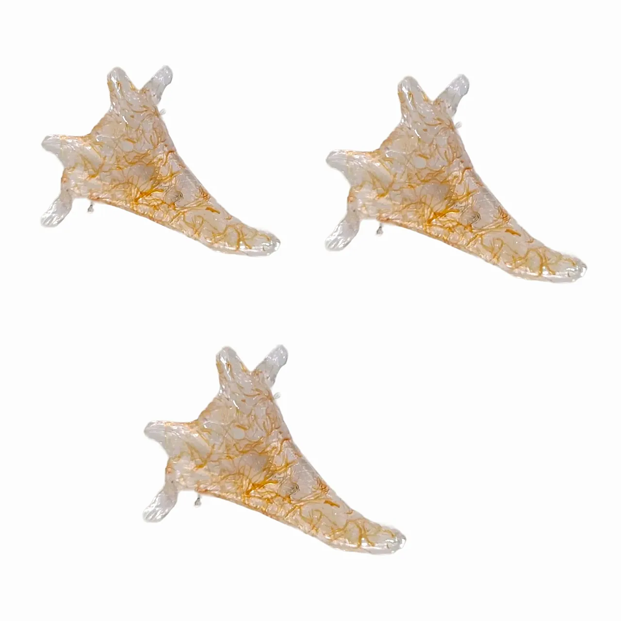 3 Murano glass appliques by Sylcom, 2000s 2
