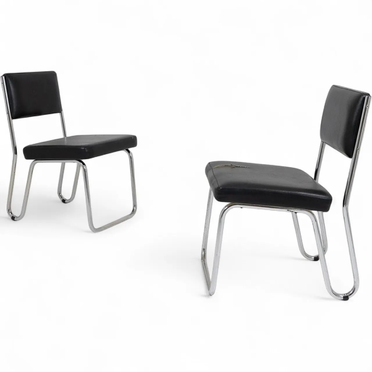 Pair of rationalist armchairs, 1950s 13