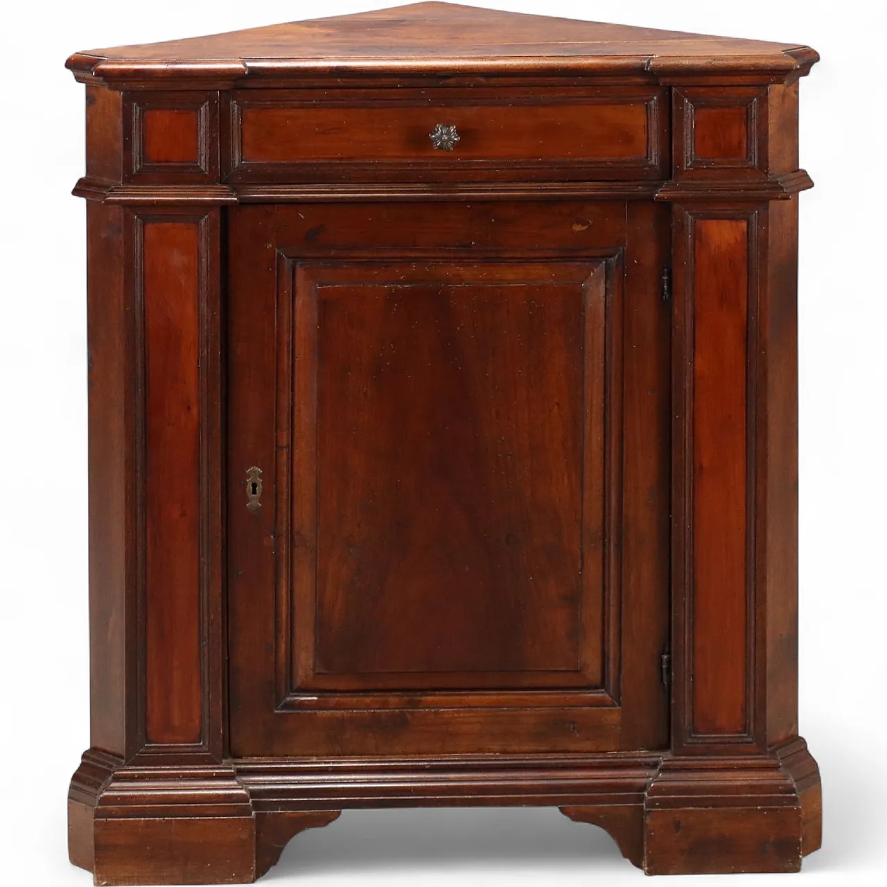 Baroque style corner unit in walnut, 20th century 11