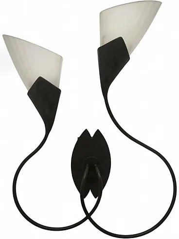 Lampada da parete a due luci di Lamp International, anni '90