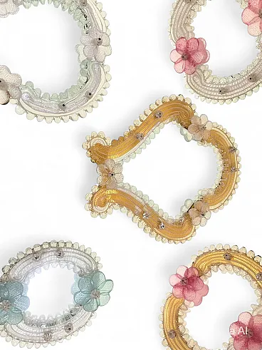 5 Liberty Murano glass mirrors, 20th century