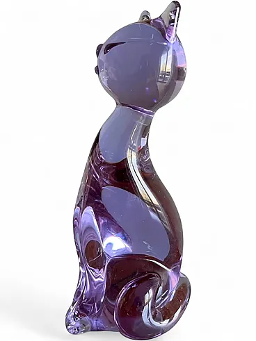 Cat, Murano glass sculpture, 1960s