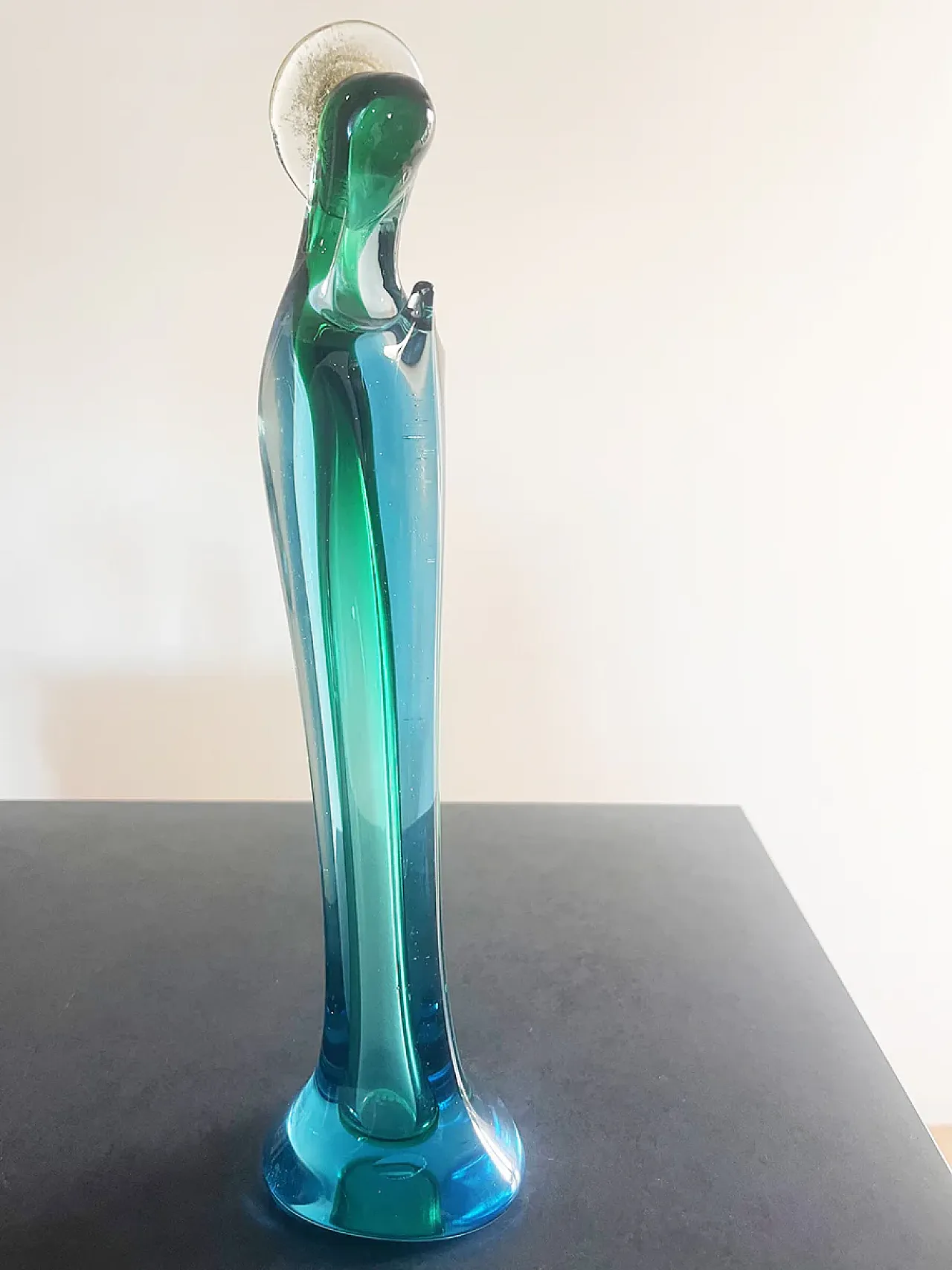 Vergine Maria in vetro di Murano di Seguso, anni '50 1