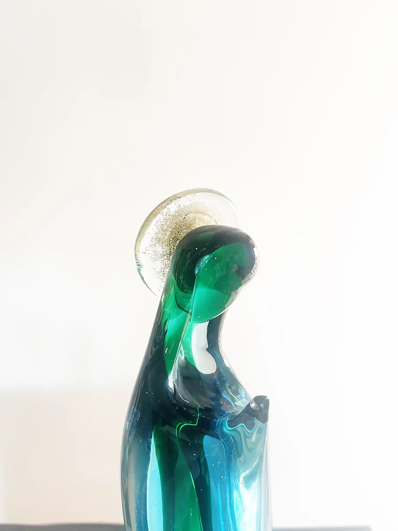 Vergine Maria in vetro di Murano di Seguso, anni '50 2