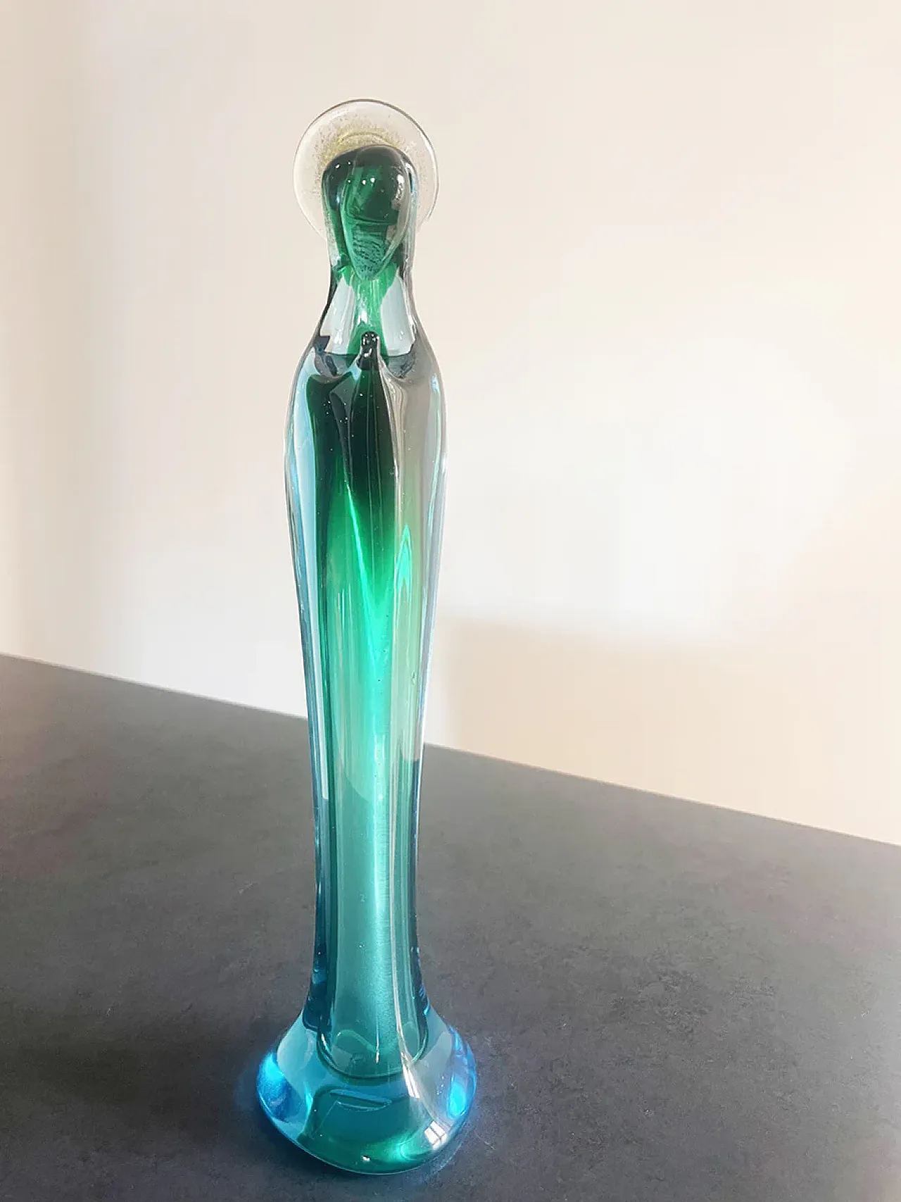 Vergine Maria in vetro di Murano di Seguso, anni '50 3