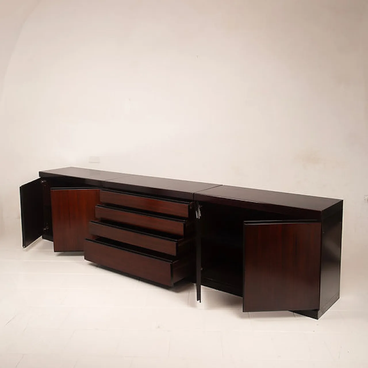 Credenza modulare S11 in palissandro Angelo Mangiarotti, anni '60 5