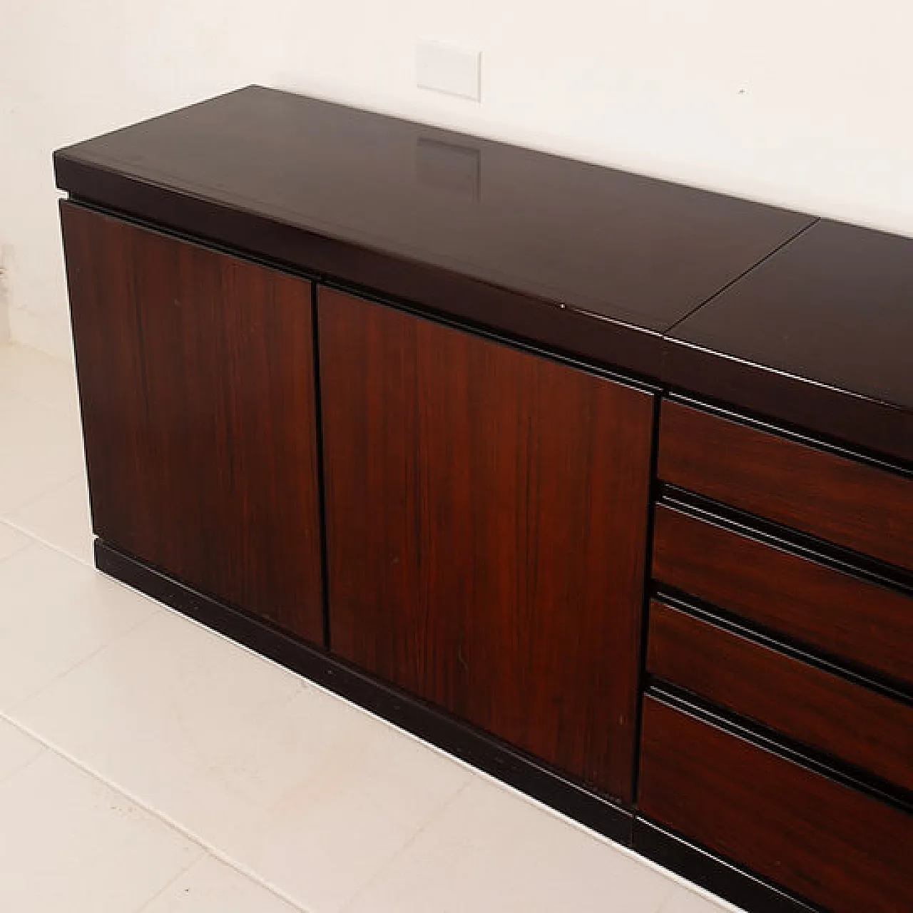 Credenza modulare S11 in palissandro Angelo Mangiarotti, anni '60 12