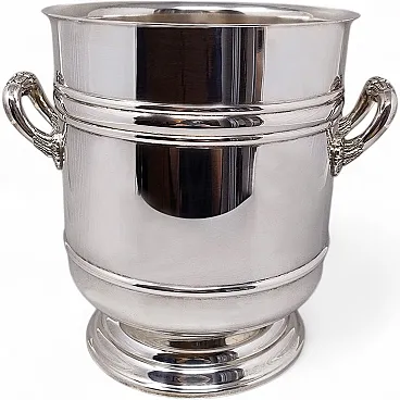 Christofle silver-plated Sully champagne & ice bucket, 1950s