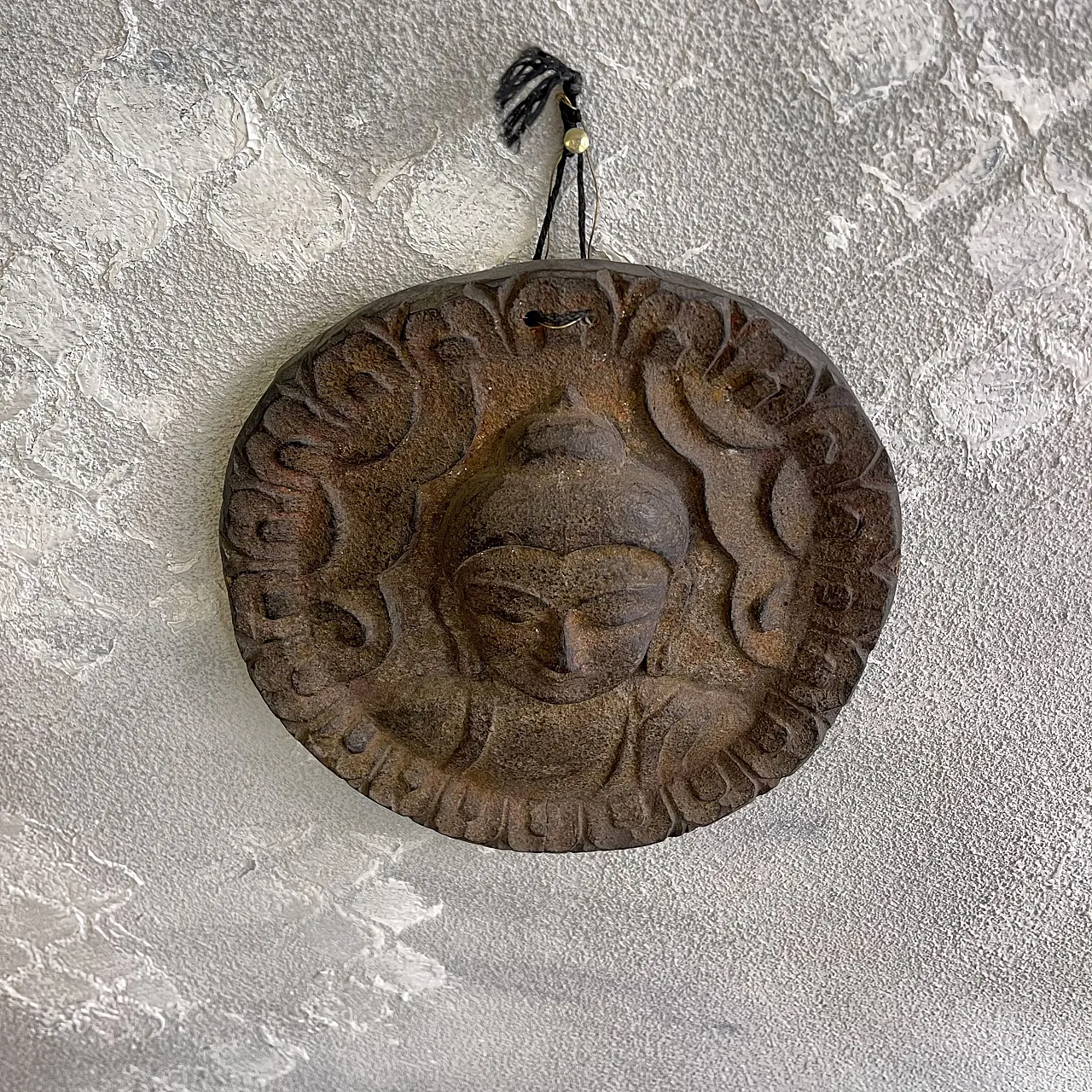 Buddha, carved wooden wall amulet, 20th century 5