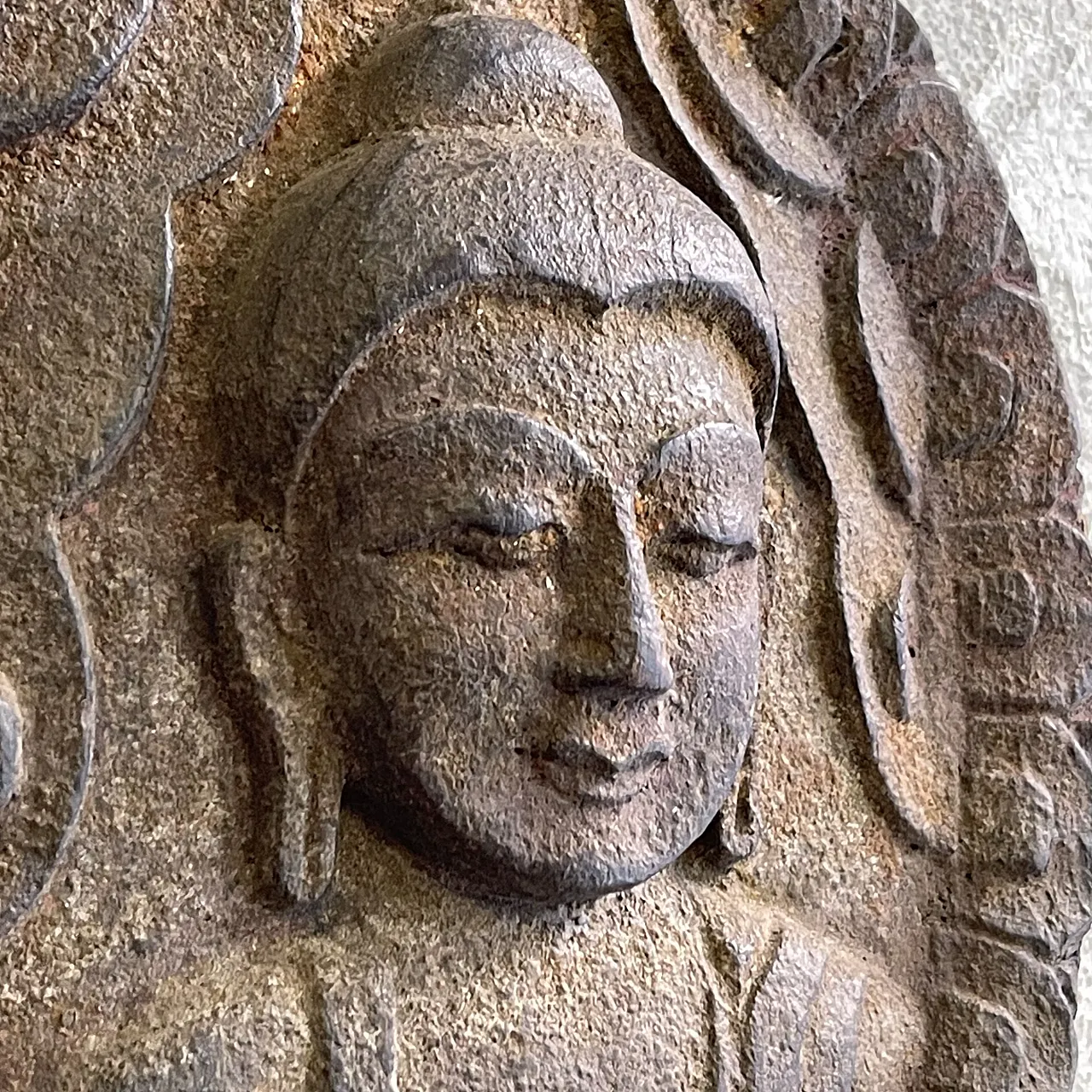 Buddha, carved wooden wall amulet, 20th century 6