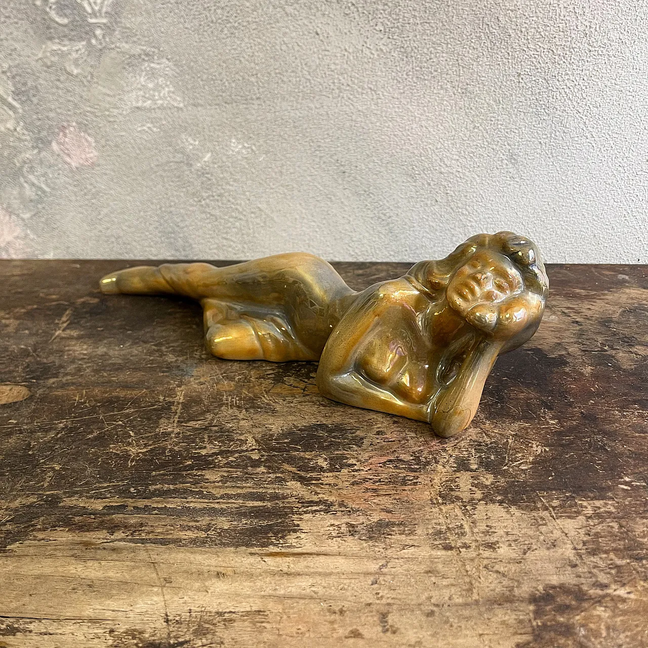 Nudo femminile in ceramica smaltata, anni '30 2