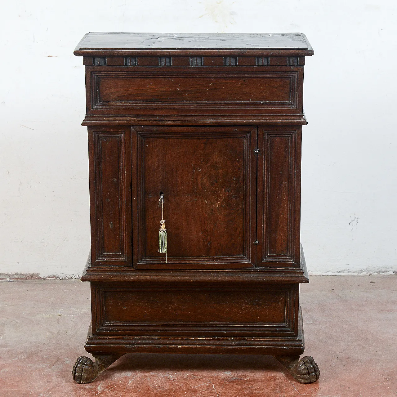 Wooden bedside table, late 19th century 1