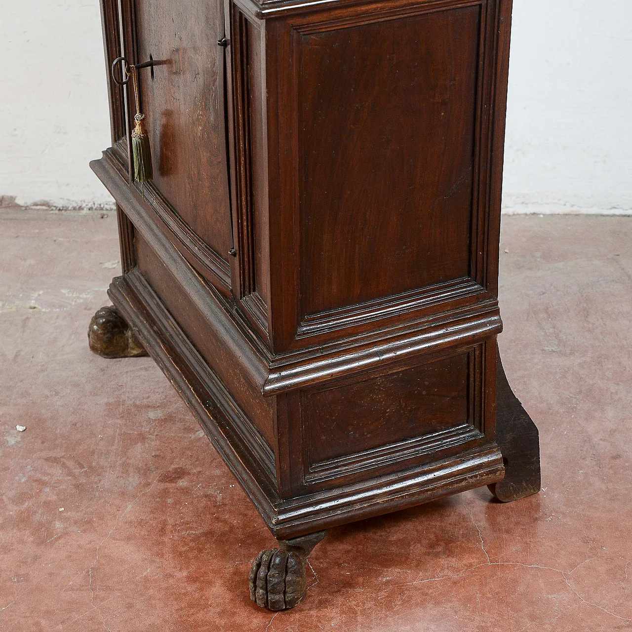 Wooden bedside table, late 19th century 5