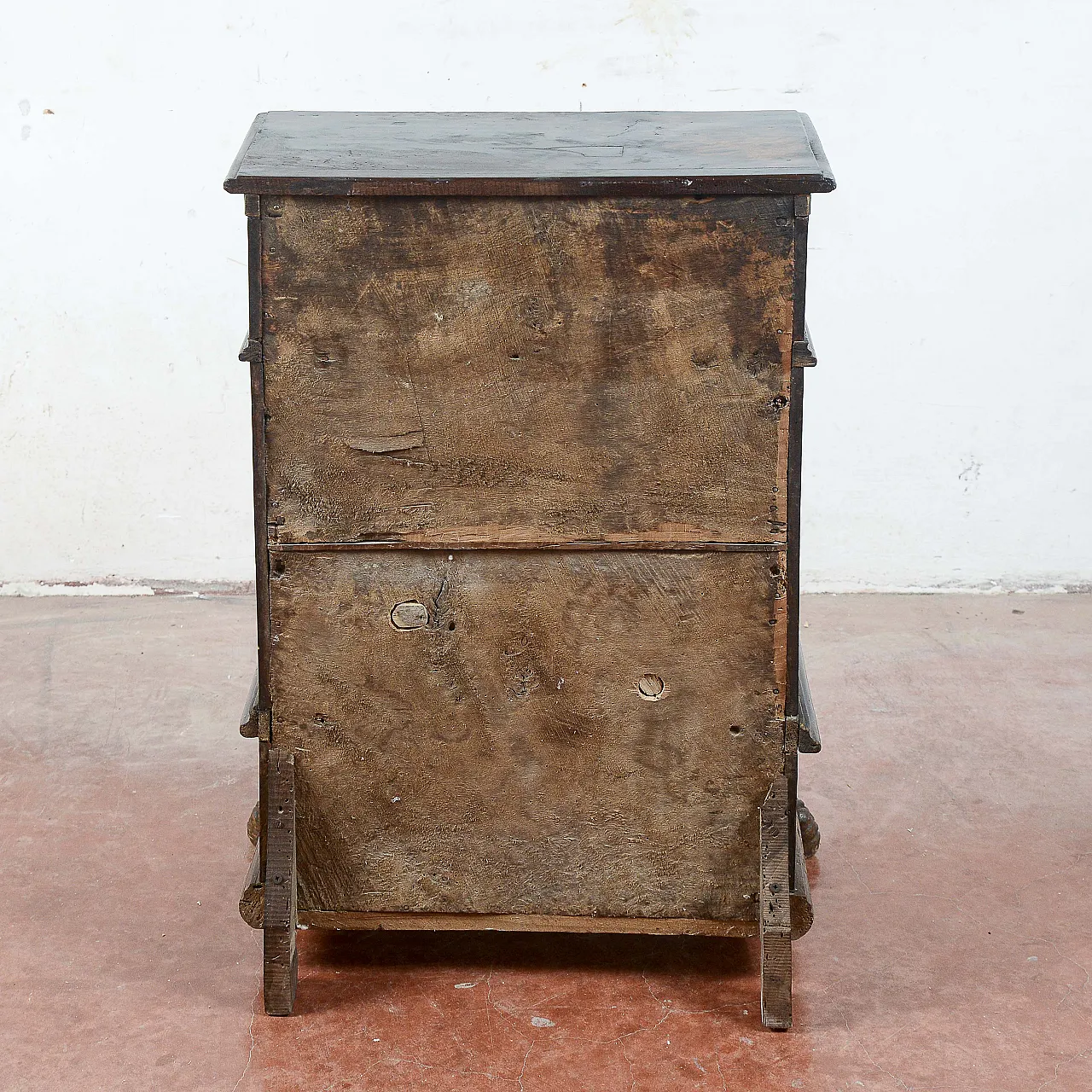 Wooden bedside table, late 19th century 6