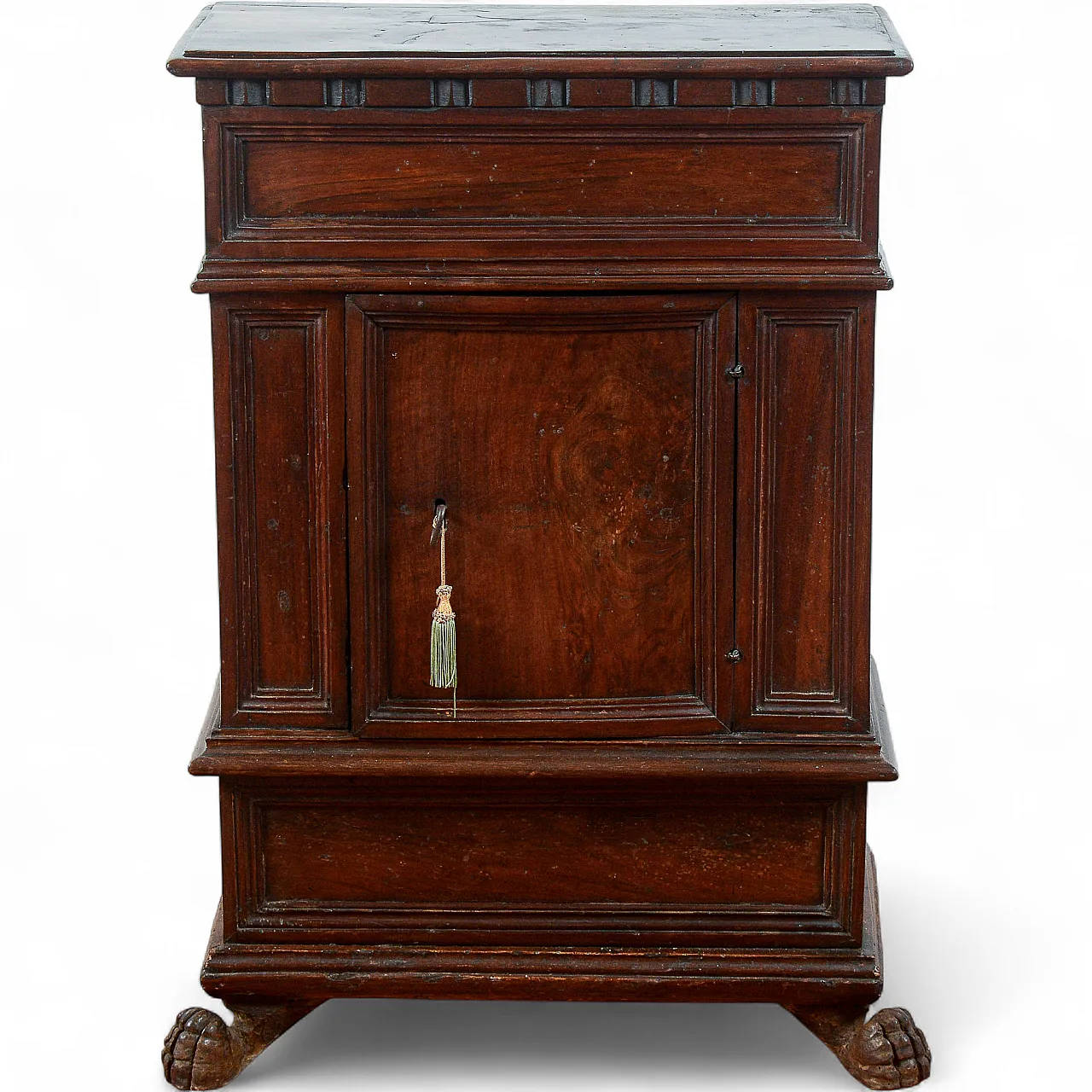 Wooden bedside table, late 19th century 9