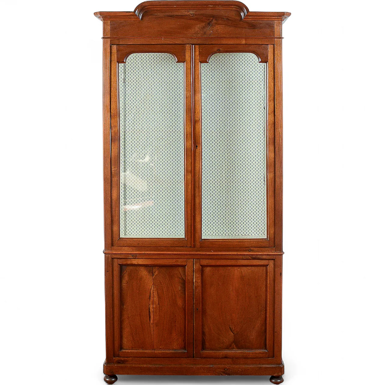 Libreria vetrina in legno e vetro, fine '800 9