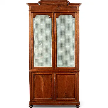 Libreria vetrina in legno e vetro, fine '800