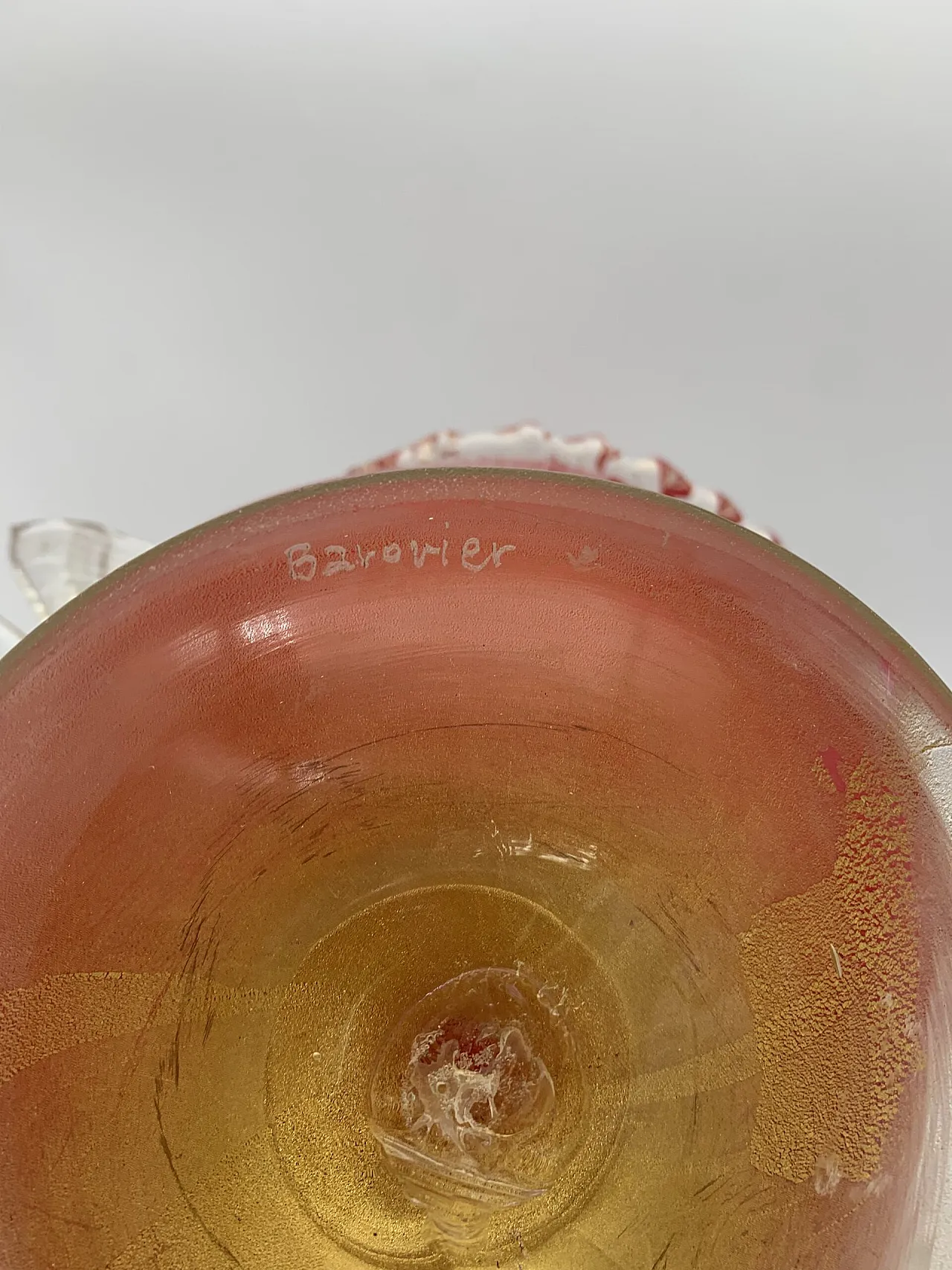 Ciotola artistica in vetro di Murano di Barovier, anni '60 6