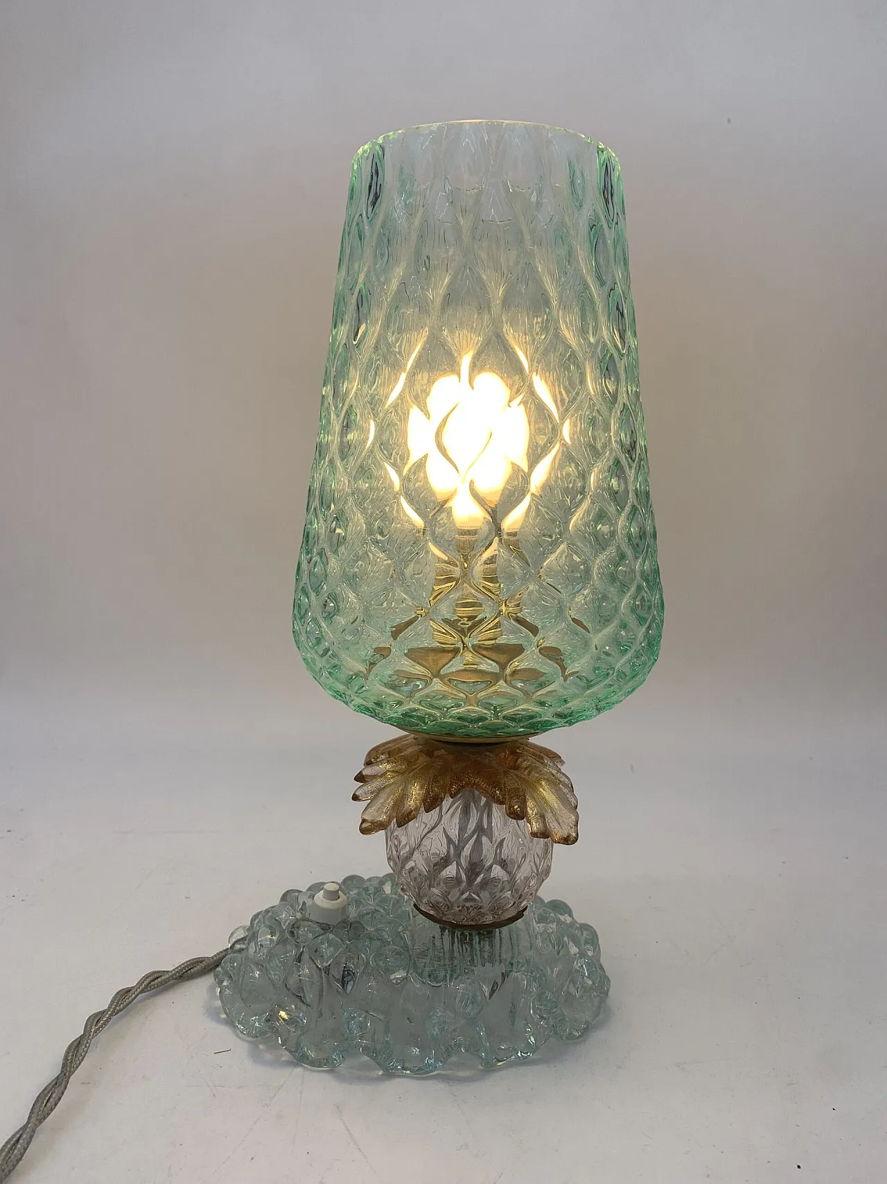 Murano glass table lamp attributed to Seguso, 1960s 1