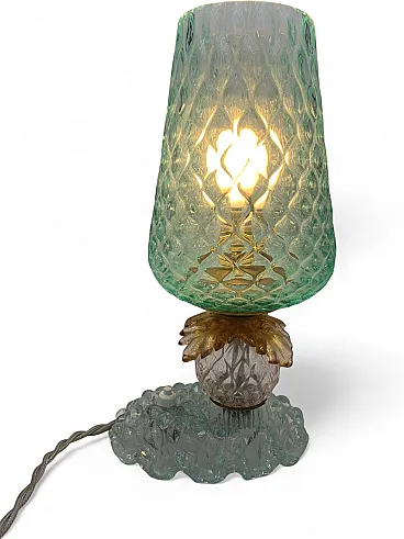 Murano glass table lamp attributed to Seguso, 1960s