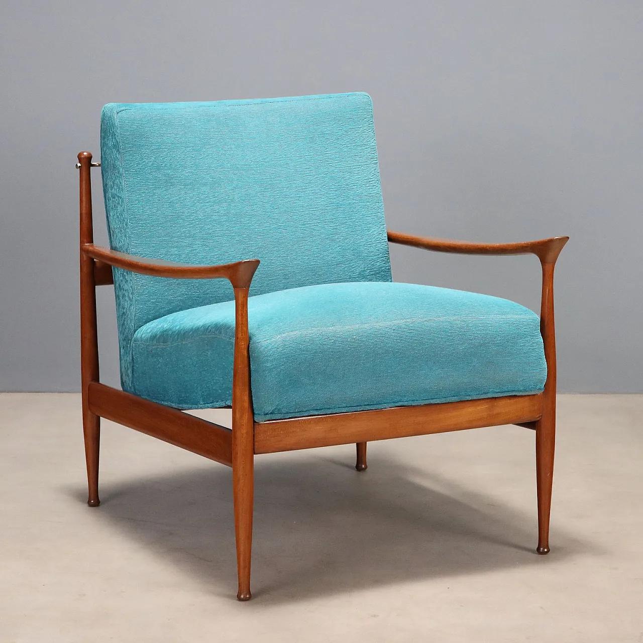Armchair in teak wood, 1960s 1