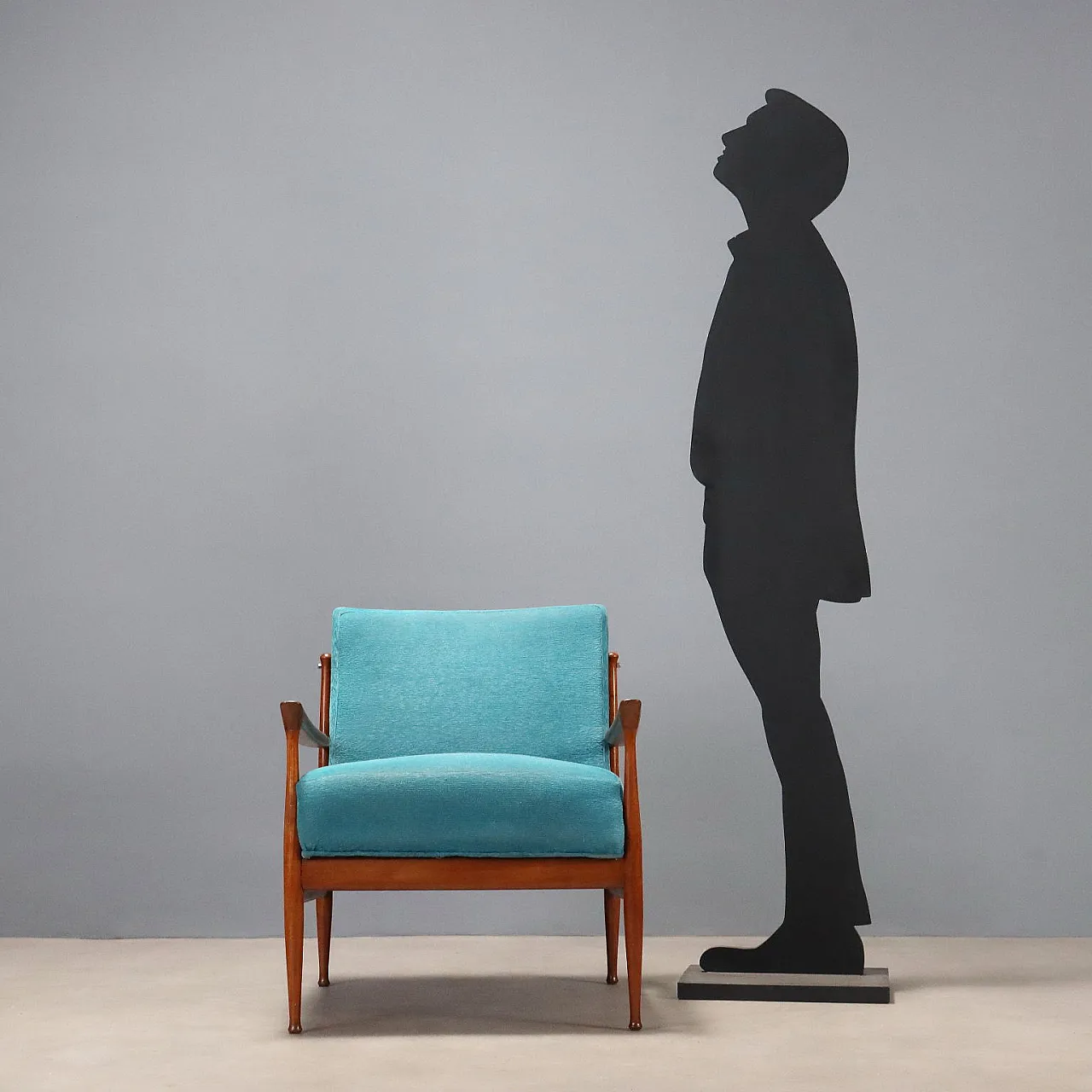 Armchair in teak wood, 1960s 3