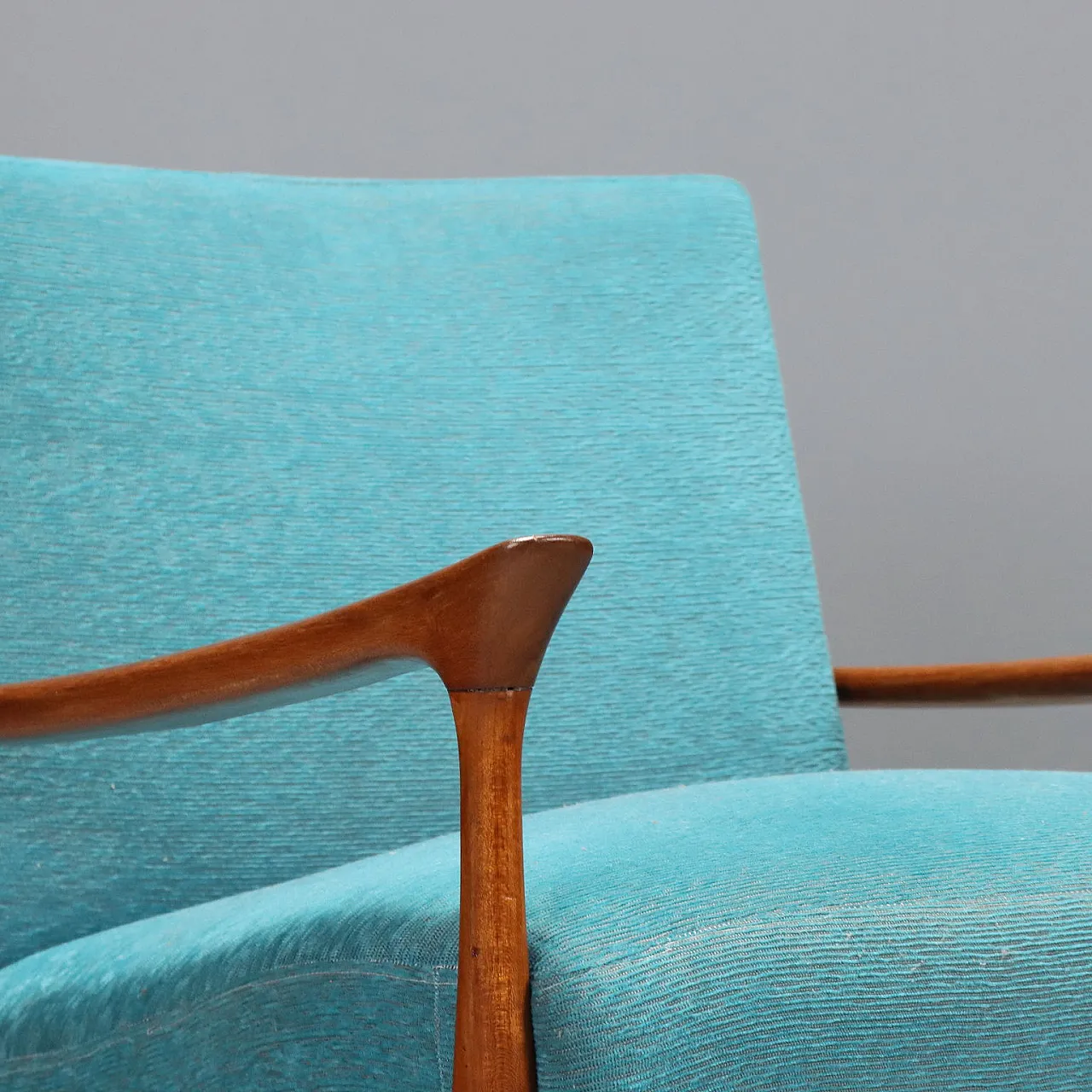 Armchair in teak wood, 1960s 5