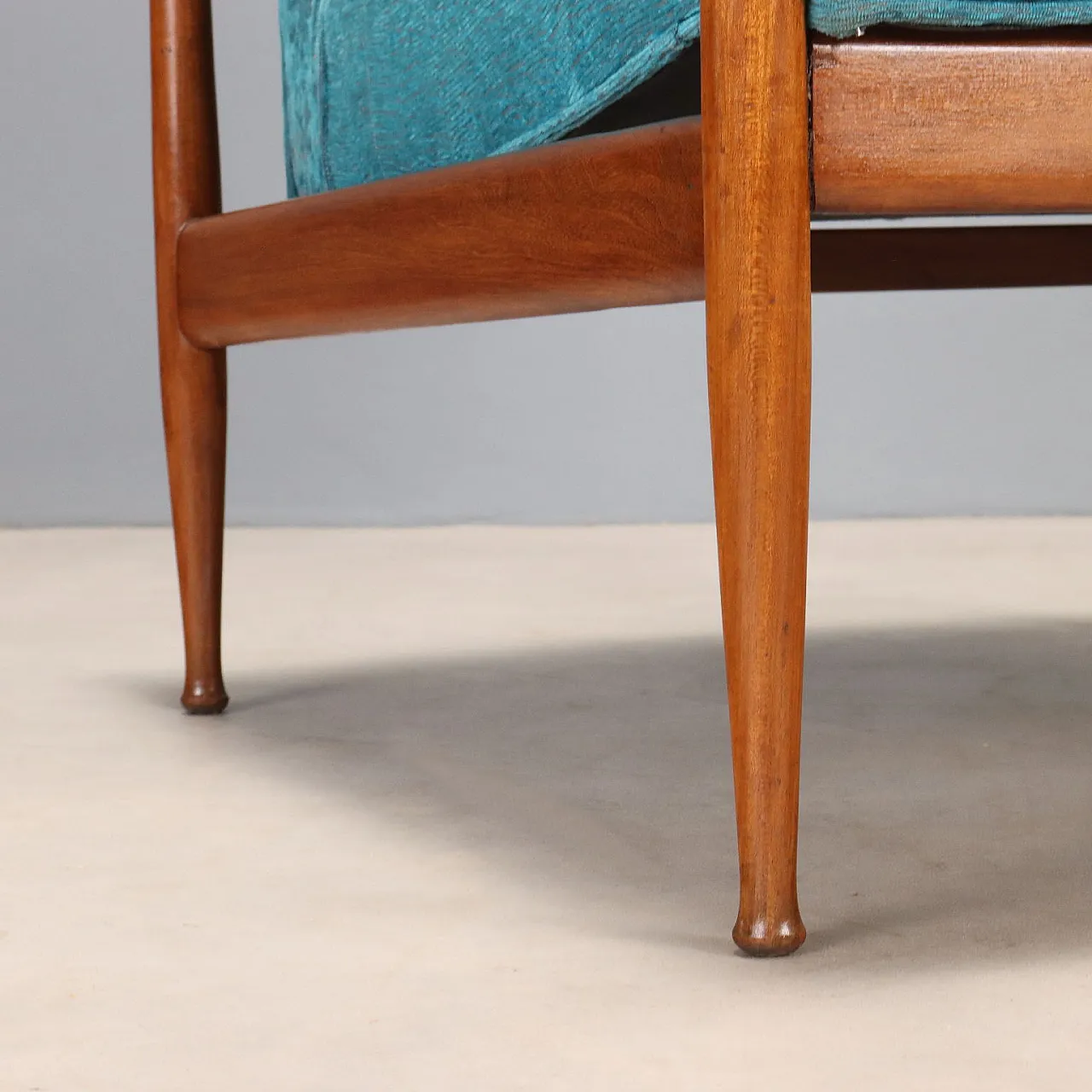 Armchair in teak wood, 1960s 7