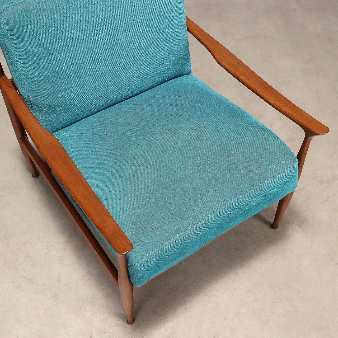 Armchair in teak wood, 1960s 8