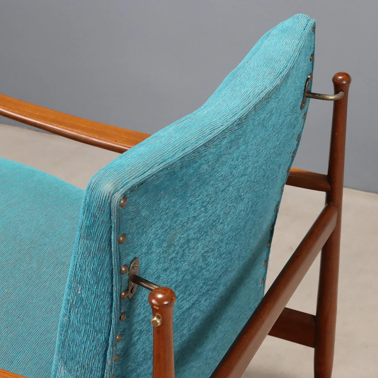Armchair in teak wood, 1960s 9