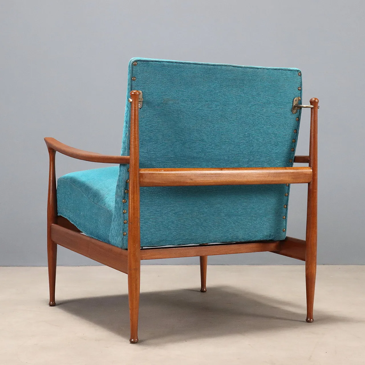 Armchair in teak wood, 1960s 10
