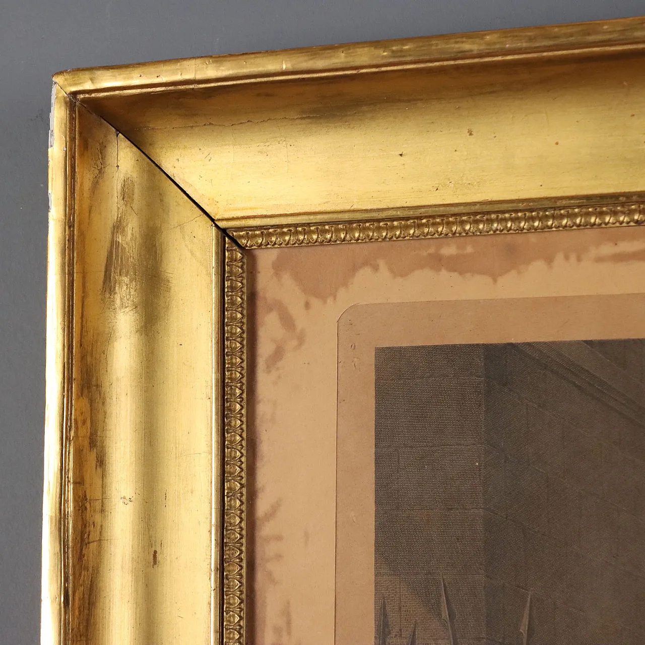 Empire frame in golden fir, 19th century 4