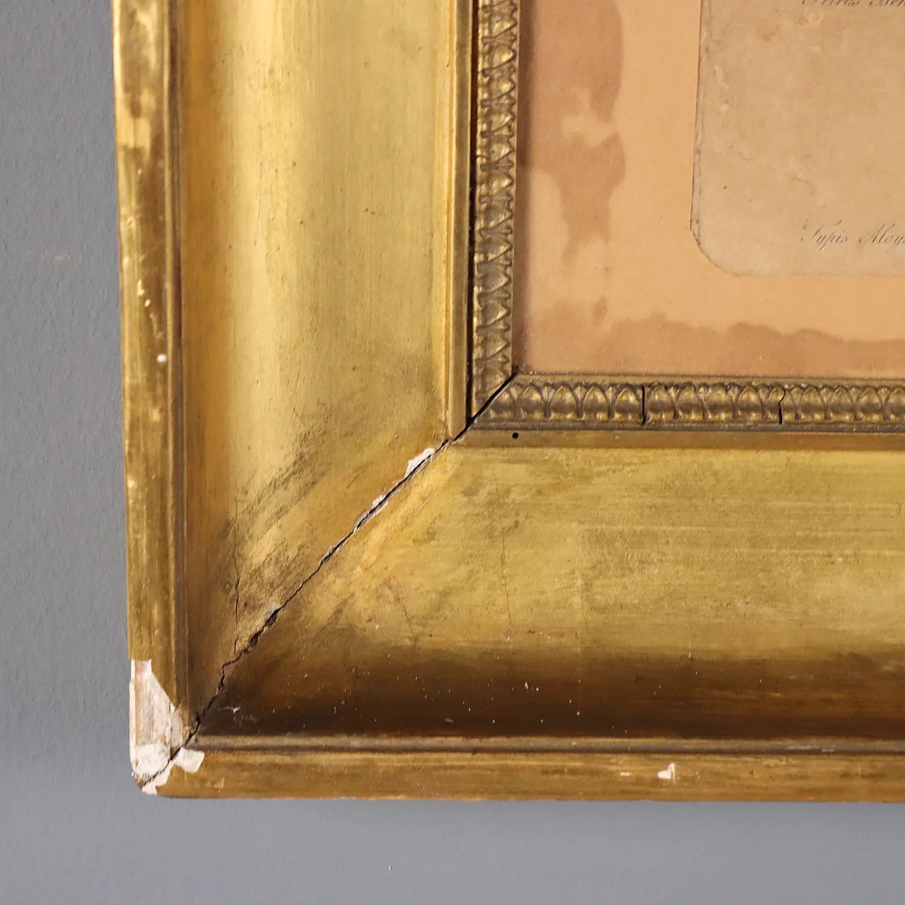 Empire frame in golden fir, 19th century 6