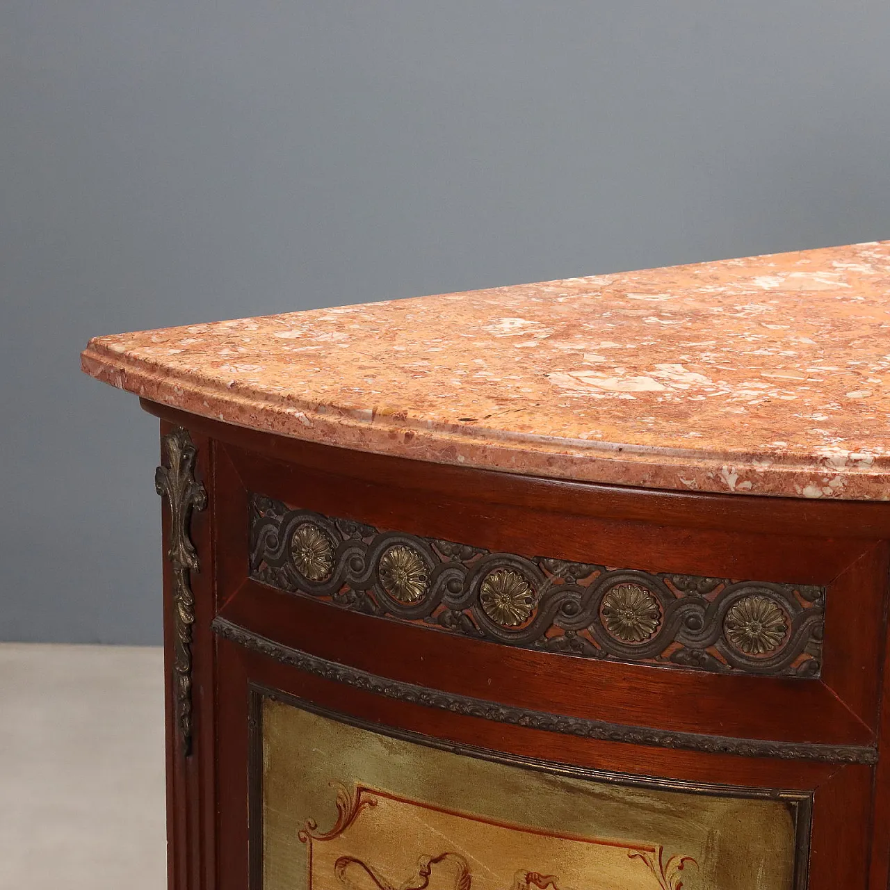 Pair of Demi-Lune sideboards in Neoclassical style, 20th century 5