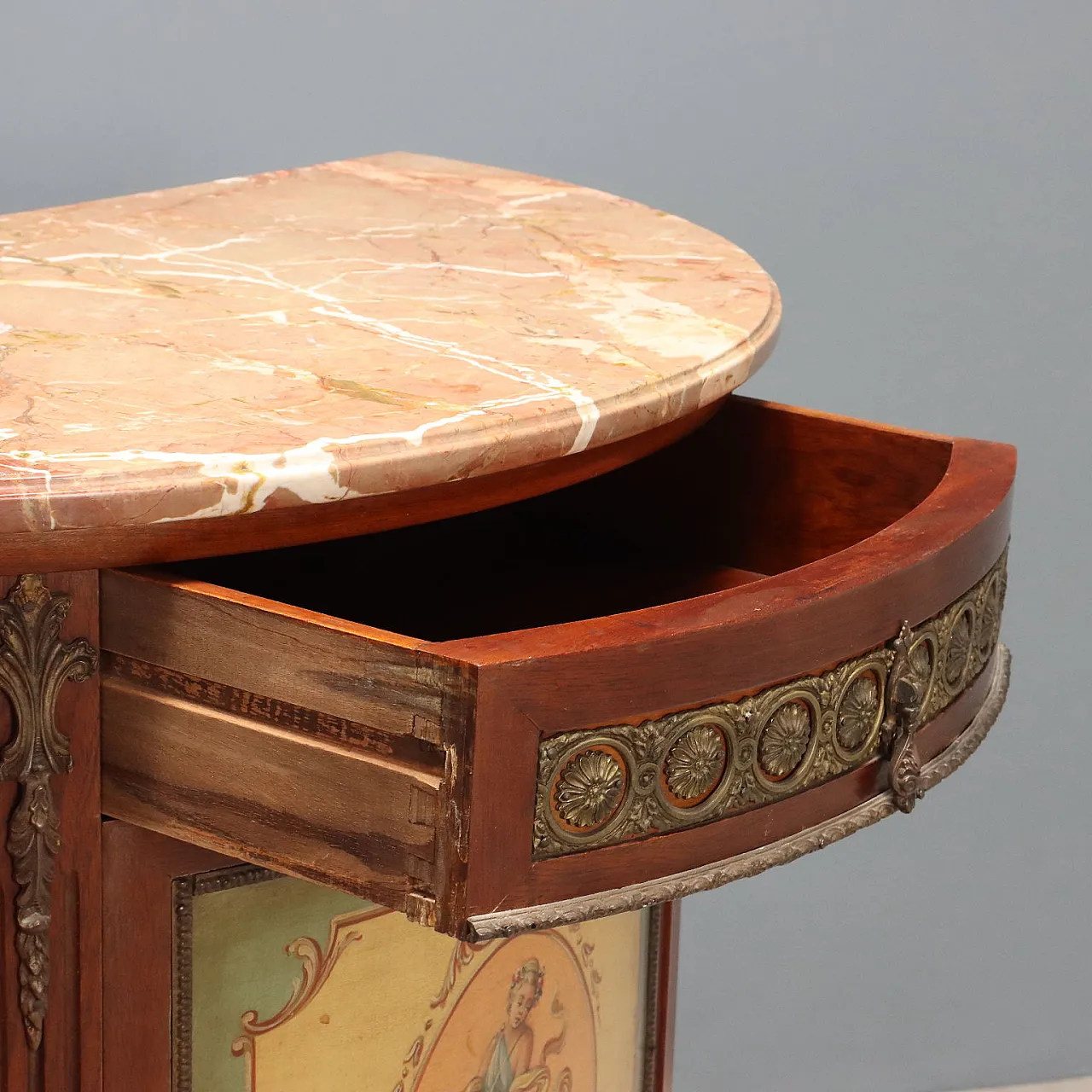 Pair of Demi-Lune sideboards in Neoclassical style, 20th century 6