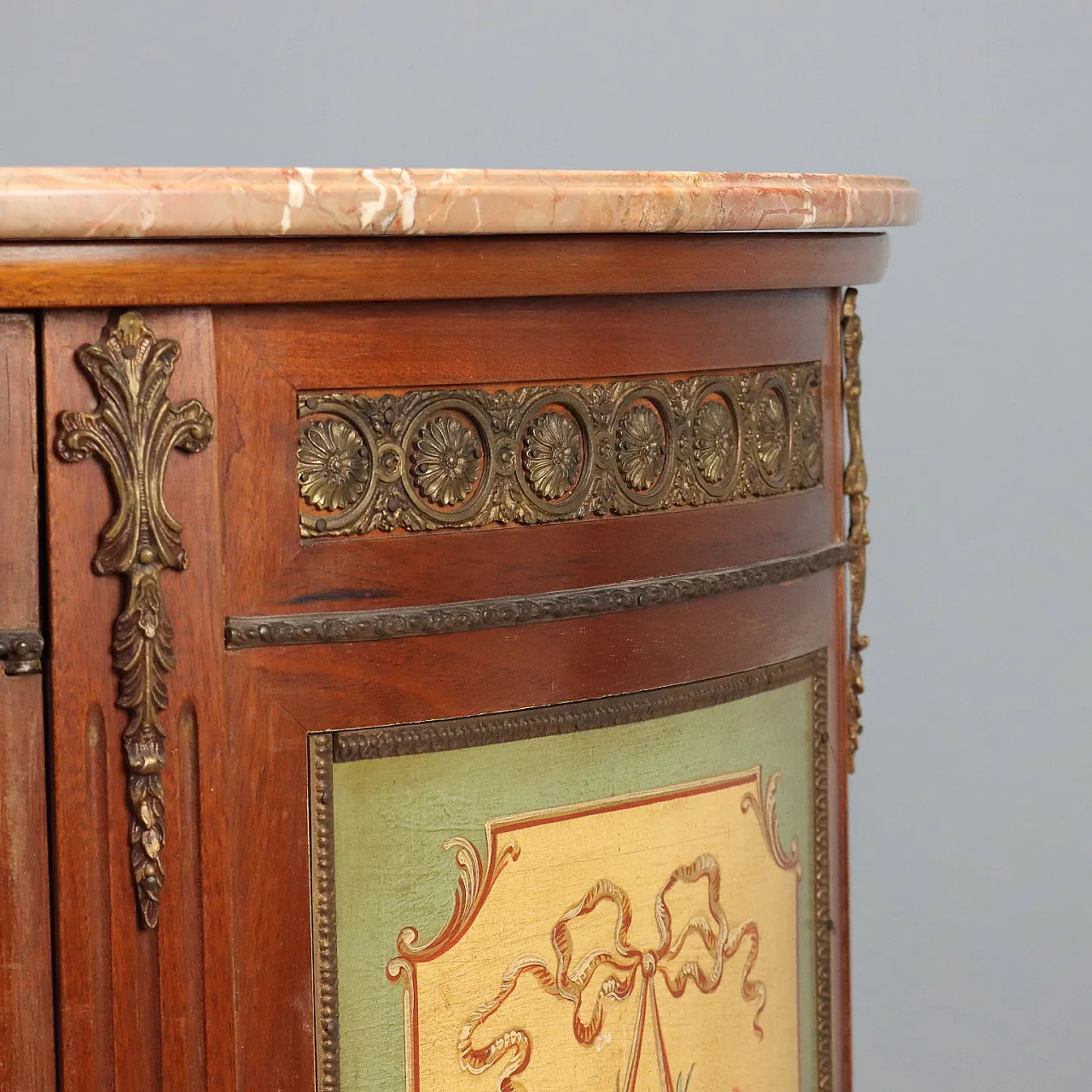 Pair of Demi-Lune sideboards in Neoclassical style, 20th century 7